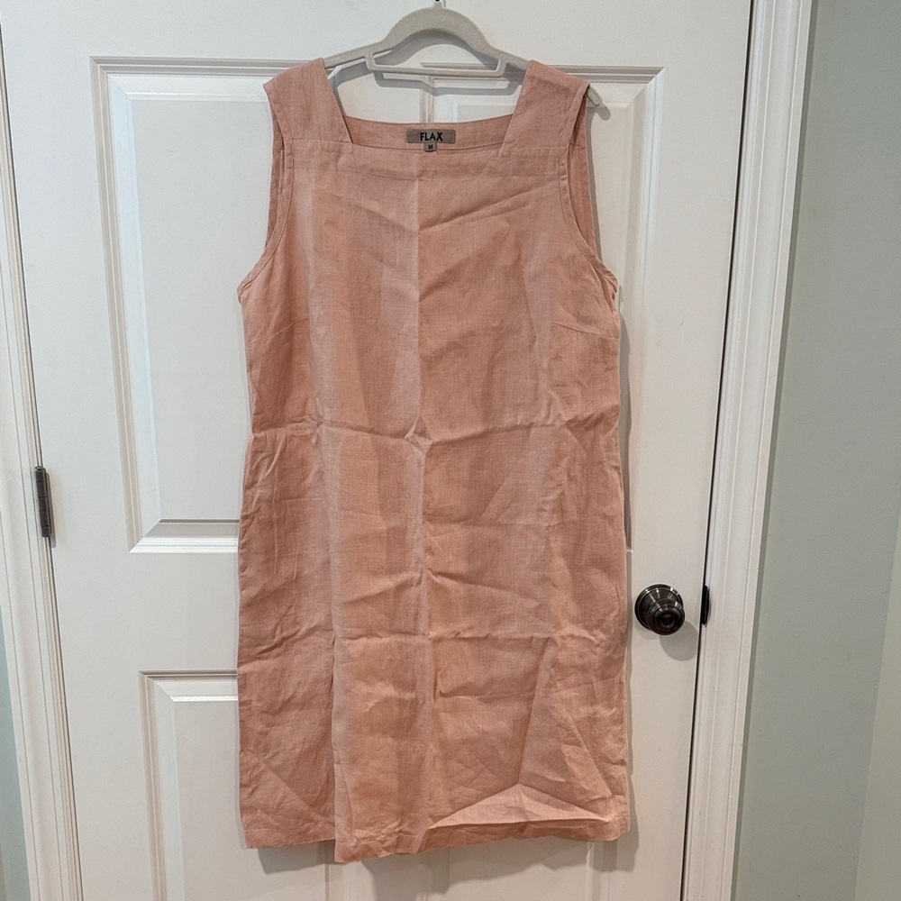 Flax Linen Pink Dress